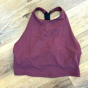 Athleta Burgundy & Black High Impact Sports Bra size medium